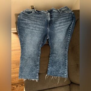 Kut from the Kloth Kelsey Ankle Flare Blue Jeans